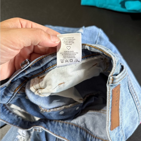 Cello Blue Boyfriend Jeans Distressed Style - Picture 6 of 12